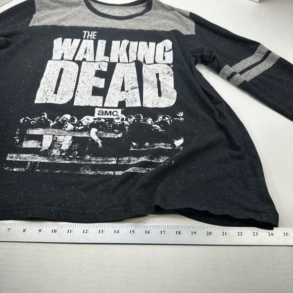 The Walking Dead Men's Size Unknown Long Sleeve Tee Shirt Black Preowned - Picture 7 of 10